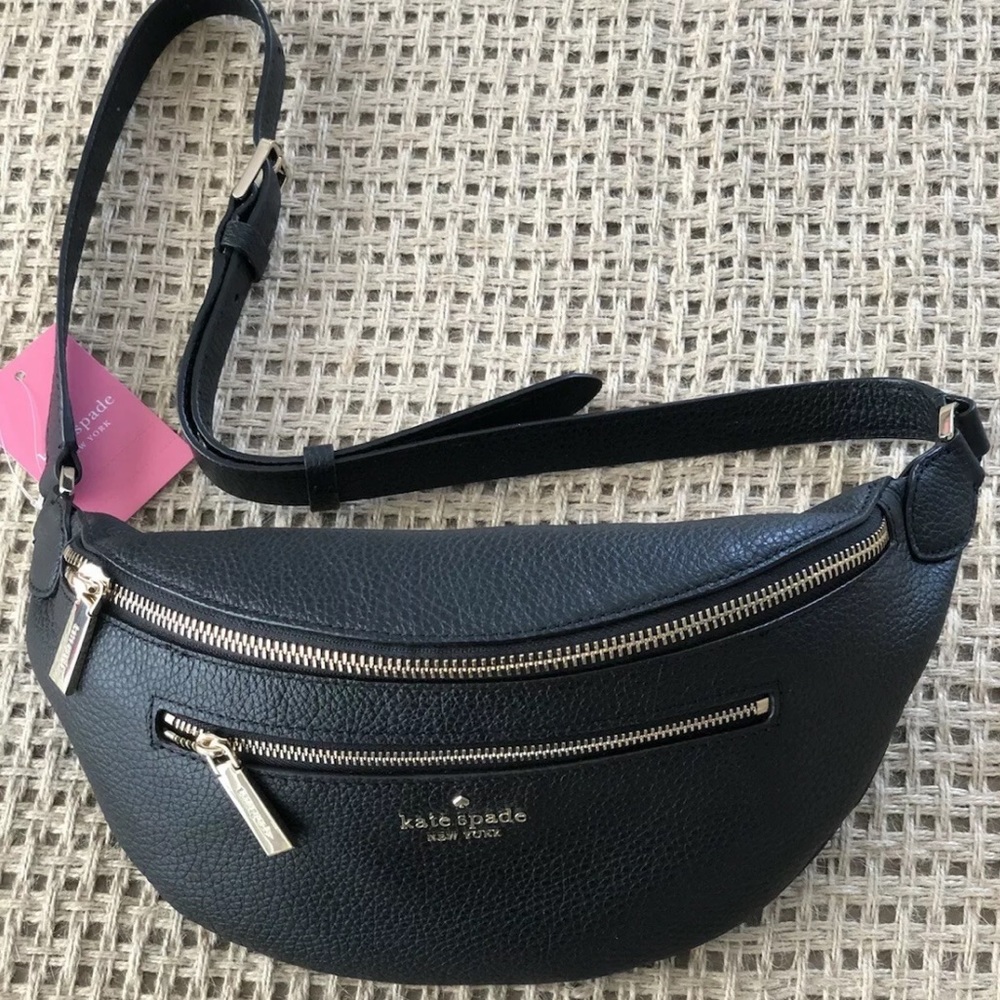 Kate spade Leila belt bag black Fanny pack new - Picture 6 of 10